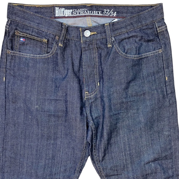 TOMMY HILFIGER JEANS MENS 32x34 DENIM PANT, CLASSIC STRAIGHT FIT, COTTON - Picture 3 of 16